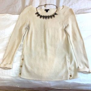 Ann Taylor Mixed Media Sweater XS
